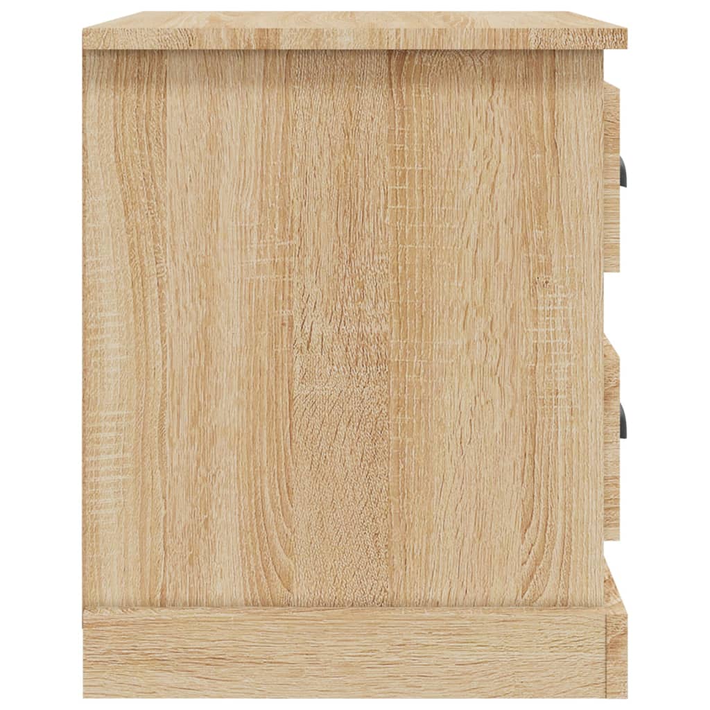 Nachtkastje 39X39X47,5 Cm Bewerkt Hout Sonoma Eikenkleurig