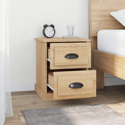 Nachtkastjes 2 St 39X39X47,5 Cm Bewerkt Hout Sonoma Eikenkleur