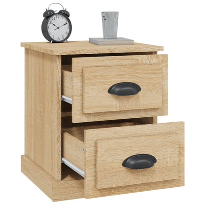 Nachtkastjes 2 St 39X39X47,5 Cm Bewerkt Hout Sonoma Eikenkleur