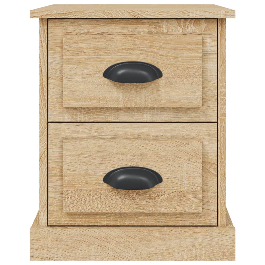 Nachtkastjes 2 St 39X39X47,5 Cm Bewerkt Hout Sonoma Eikenkleur