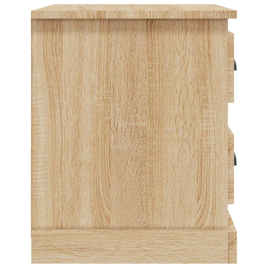 Nachtkastjes 2 St 39X39X47,5 Cm Bewerkt Hout Sonoma Eikenkleur