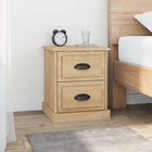 Nachtkastjes 2 st 39x39x47,5 cm bewerkt hout sonoma eiken