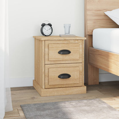 Nachtkastjes 2 St 39X39X47,5 Cm Bewerkt Hout Sonoma Eikenkleur
