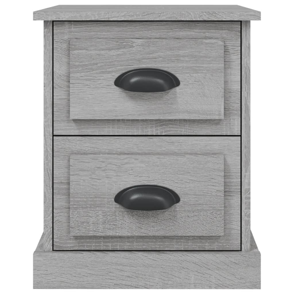 Nachtkastjes 2 St 39X39X47,5 Cm Bewerkt Hout Grijs Sonoma Eiken