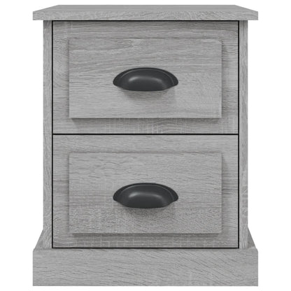 Nachtkastjes 2 St 39X39X47,5 Cm Bewerkt Hout Grijs Sonoma Eiken