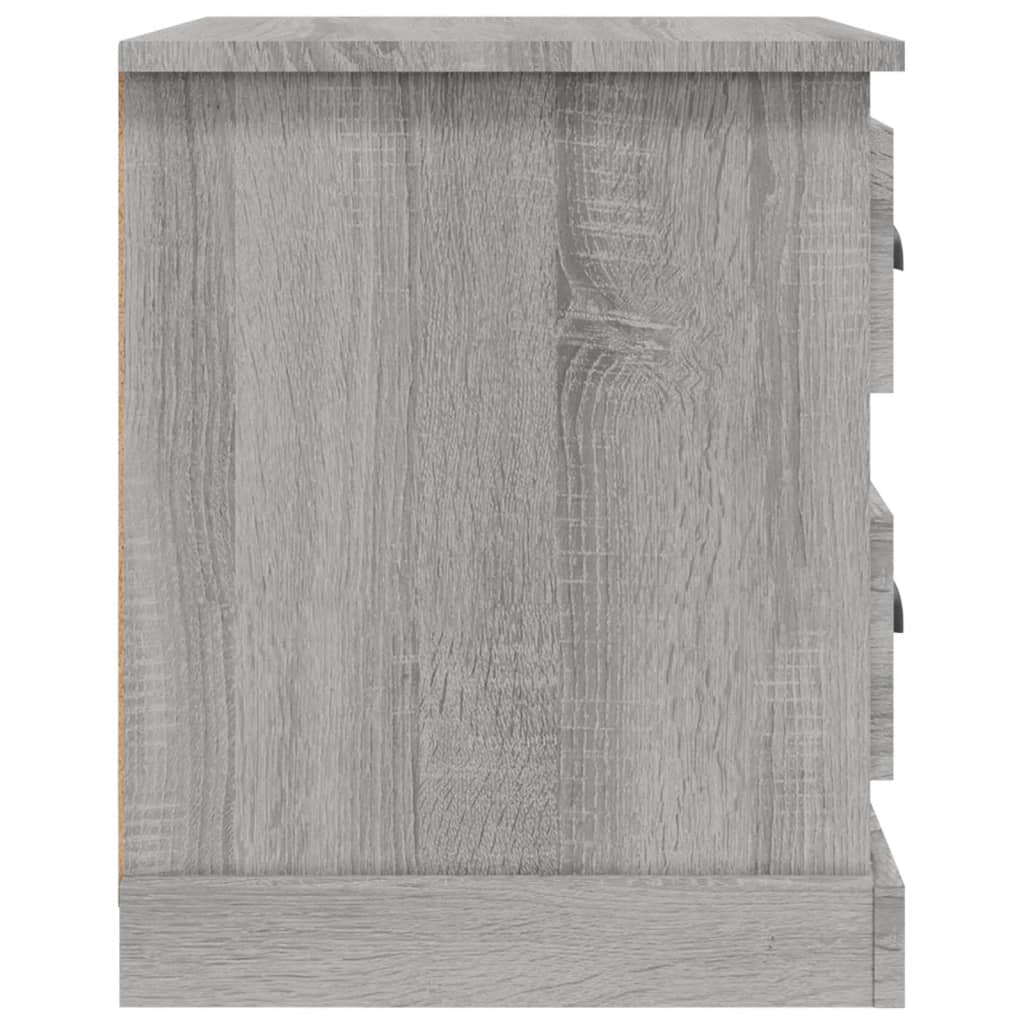 Nachtkastjes 2 St 39X39X47,5 Cm Bewerkt Hout Grijs Sonoma Eiken