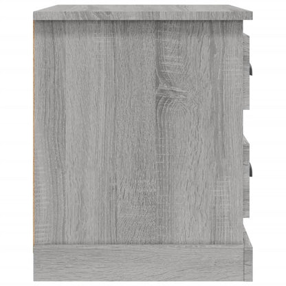 Nachtkastjes 2 St 39X39X47,5 Cm Bewerkt Hout Grijs Sonoma Eiken