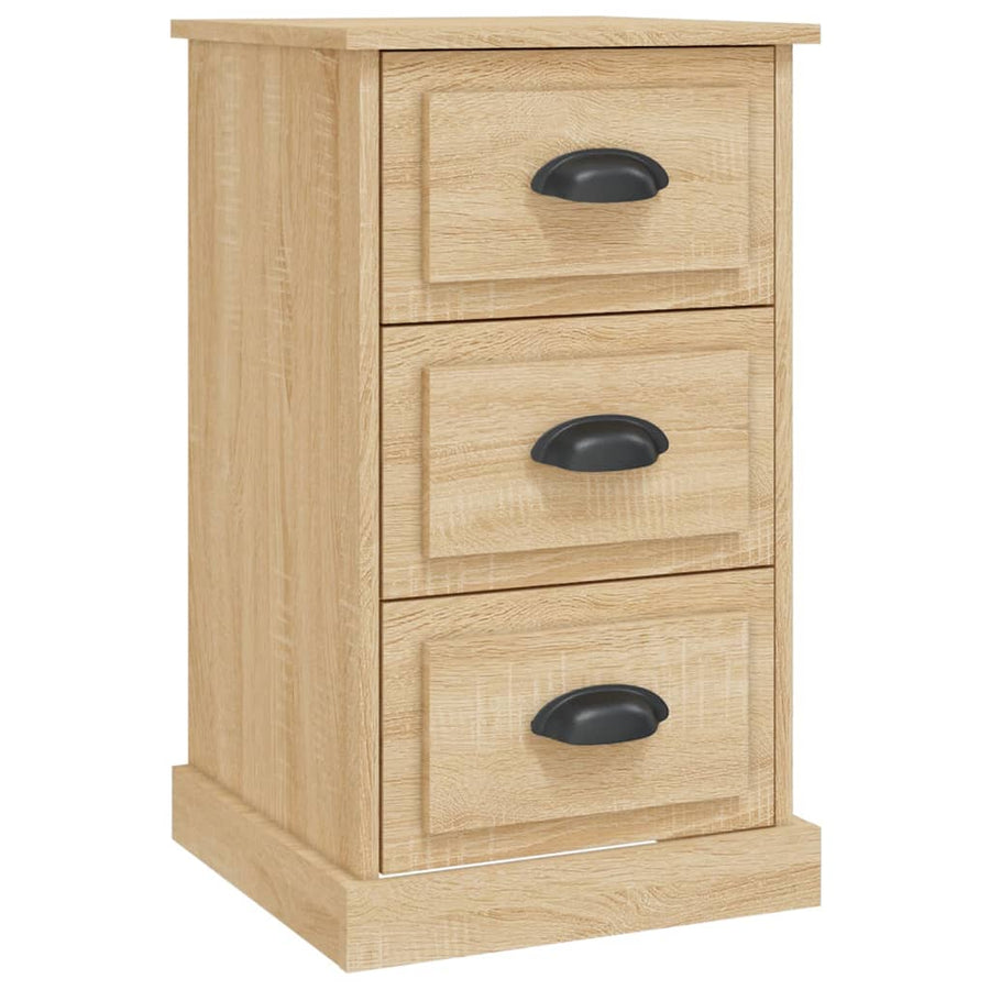 Nachtkastje 39X39X67 Cm Bewerkt Hout Kleurig Sonoma eiken