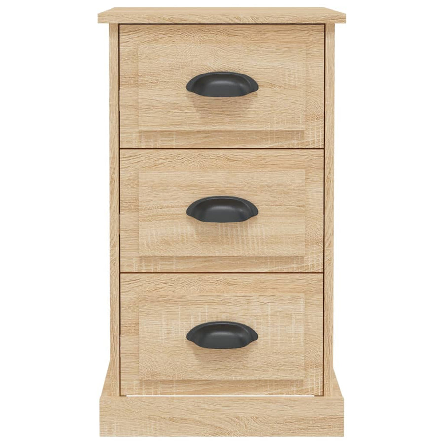 Nachtkastje 39X39X67 Cm Bewerkt Hout Kleurig Sonoma eiken