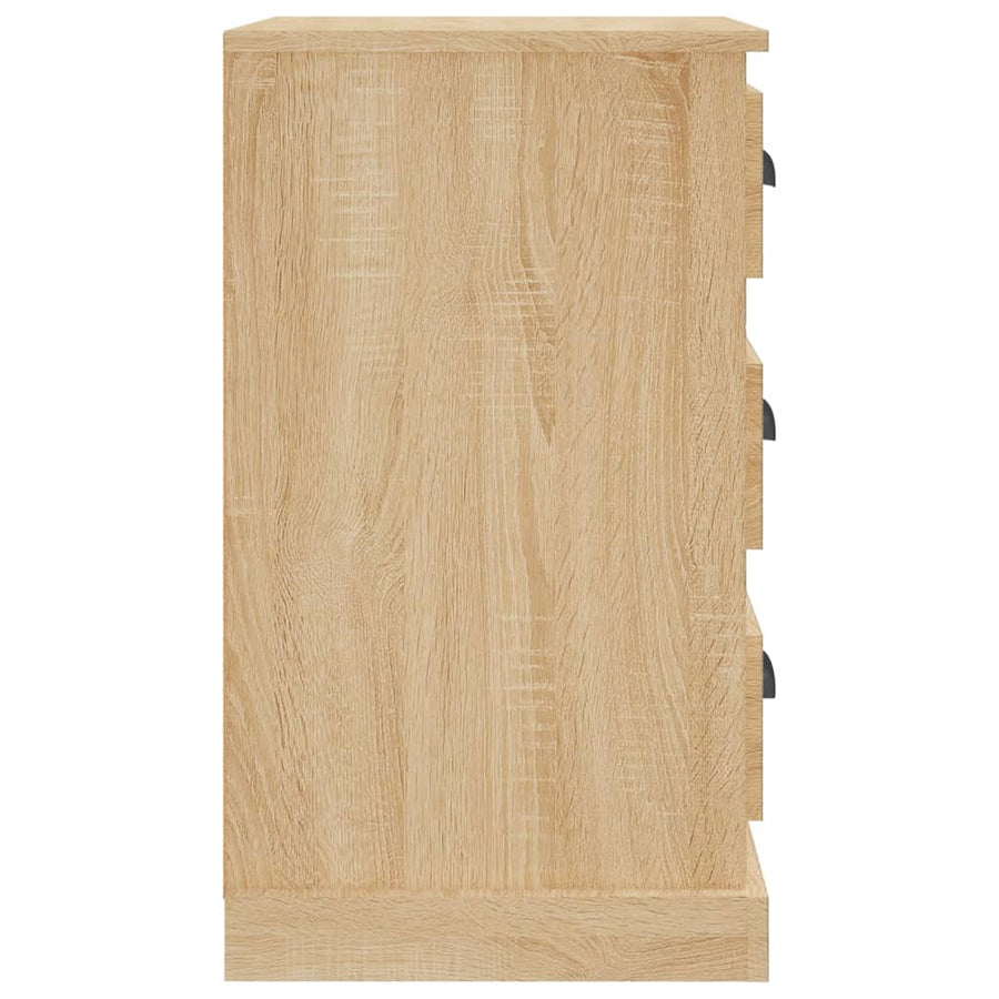 Nachtkastje 39X39X67 Cm Bewerkt Hout Kleurig Sonoma eiken
