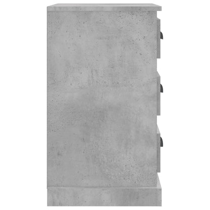 Nachtkastje 39X39X67 Cm Bewerkt Hout Betongrijs