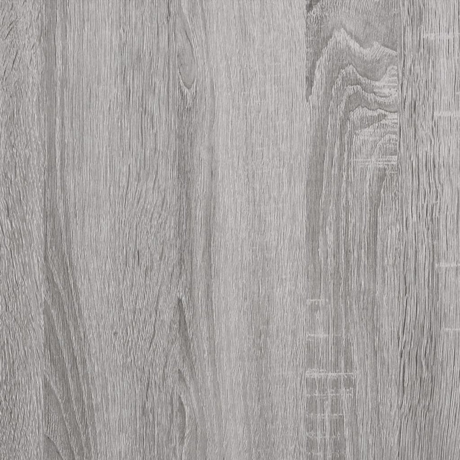 Nachtkastje 39X39X67 Cm Bewerkt Hout Grijs Sonoma Eikenkleurig