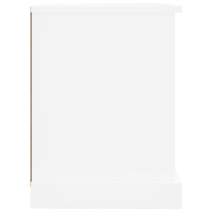 Tv-Meubel 73X35,5X47,5 Cm Bewerkt Hout 73 x 35.5 x 47.5 cm Wit