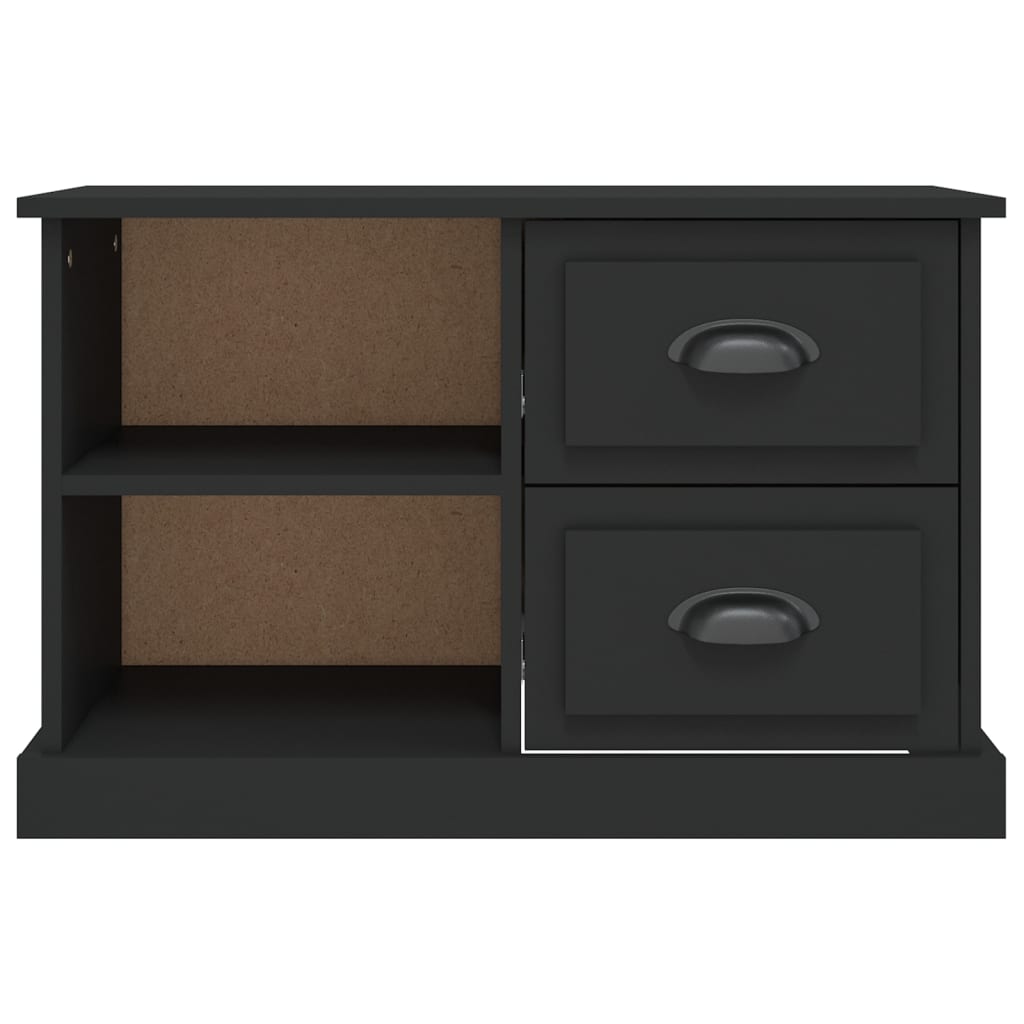 Tv-Meubel 73X35,5X47,5 Cm Bewerkt Hout 73 x 35.5 x 47.5 cm Zwart
