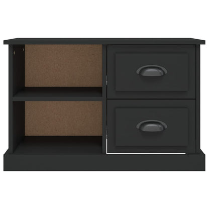 Tv-Meubel 73X35,5X47,5 Cm Bewerkt Hout 73 x 35.5 x 47.5 cm Zwart