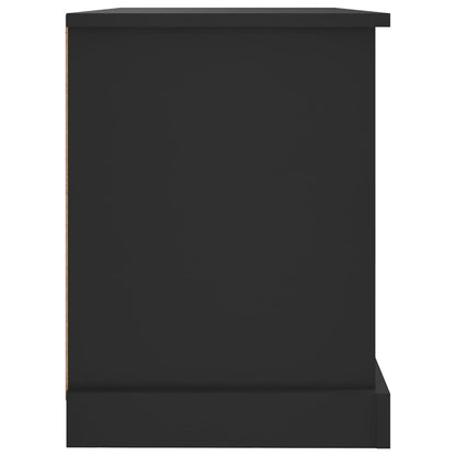 Tv-Meubel 73X35,5X47,5 Cm Bewerkt Hout 73 x 35.5 x 47.5 cm Zwart
