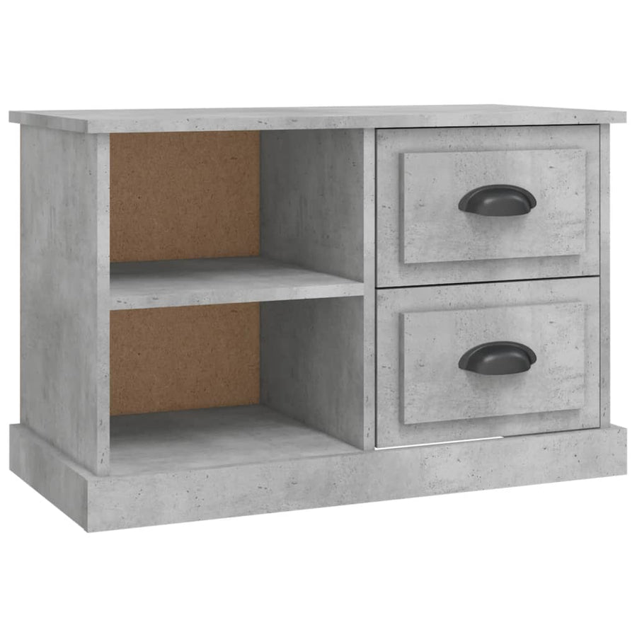 Tv-Meubel 73X35,5X47,5 Cm Bewerkt Hout 73 x 35.5 x 47.5 cm Betongrijs
