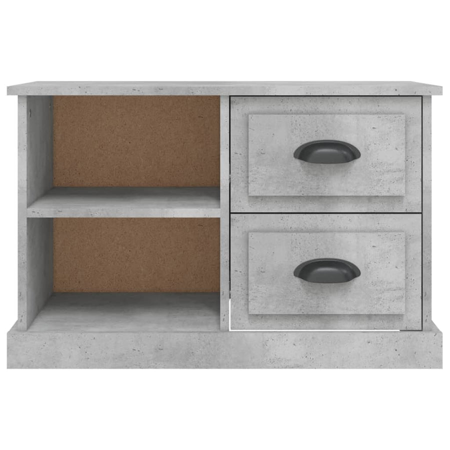 Tv-Meubel 73X35,5X47,5 Cm Bewerkt Hout 73 x 35.5 x 47.5 cm Betongrijs