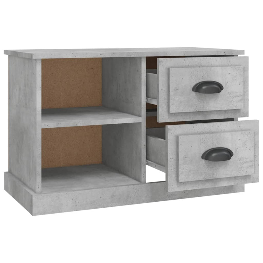 Tv-Meubel 73X35,5X47,5 Cm Bewerkt Hout 73 x 35.5 x 47.5 cm Betongrijs
