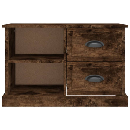Tv-Meubel 73X35,5X47,5 Cm Bewerkt Hout Kleurig 73 x 35.5 x 47.5 cm Gerookt eiken