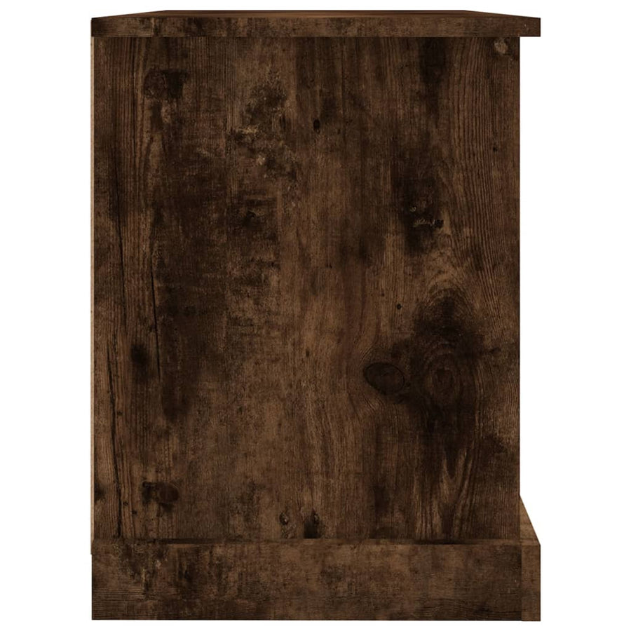 Tv-Meubel 73X35,5X47,5 Cm Bewerkt Hout Kleurig 73 x 35.5 x 47.5 cm Gerookt eiken
