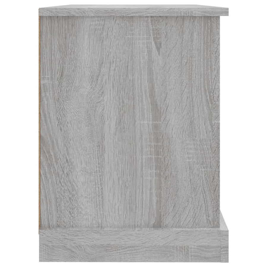 Tv-Meubel 73X35,5X47,5 Cm Bewerkt Hout Eikenkleur 73 x 35.5 x 47.5 cm Grijs sonoma