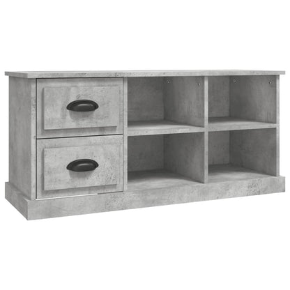 Tv-Meubel 02X35,5X47,5 Cm Bewerkt Hout 102 x 35.5 x 47.5 cm Betongrijs