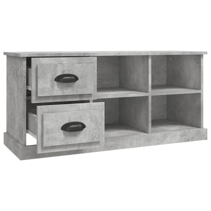 Tv-Meubel 02X35,5X47,5 Cm Bewerkt Hout 102 x 35.5 x 47.5 cm Betongrijs
