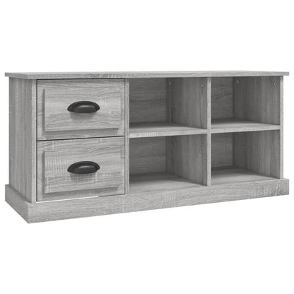 Tv-Meubel 02X35,5X47,5 Cm Bewerkt Hout Eikenkleur 102 x 35.5 x 47.5 cm Grijs sonoma