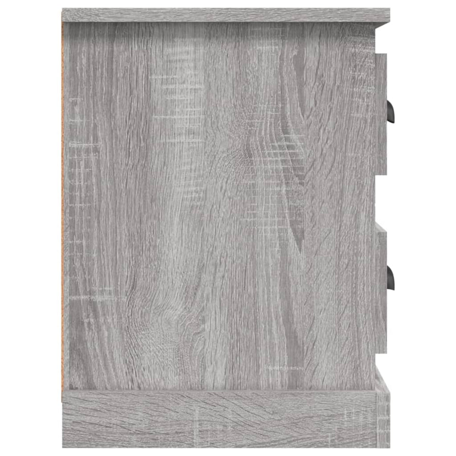 Tv-Meubel 02X35,5X47,5 Cm Bewerkt Hout Eikenkleur 102 x 35.5 x 47.5 cm Grijs sonoma