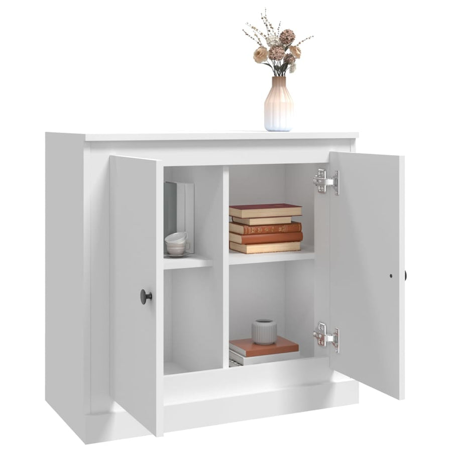 Dressoir 70X35,5X67,5 Cm Bewerkt Hout Wit