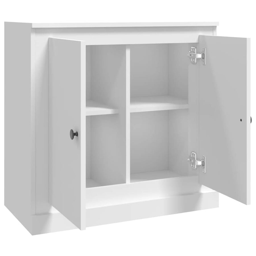 Dressoir 70X35,5X67,5 Cm Bewerkt Hout Wit
