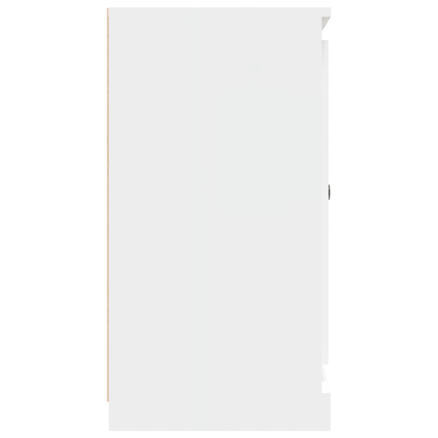Dressoir 70X35,5X67,5 Cm Bewerkt Hout Wit