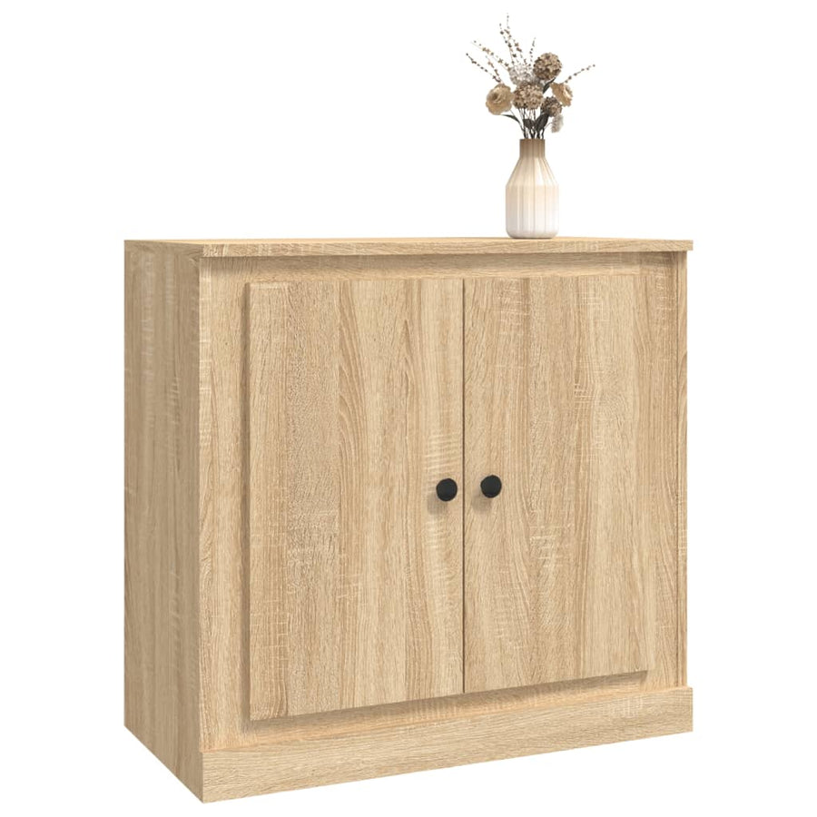 Dressoir 70X35,5X67,5 Cm Bewerkt Hout Kleurig Sonoma eiken