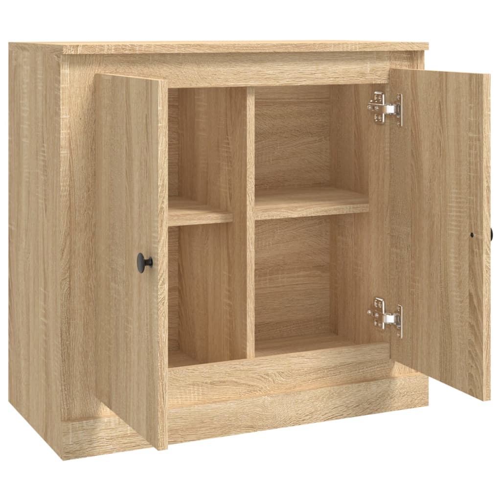 Dressoir 70X35,5X67,5 Cm Bewerkt Hout Kleurig Sonoma eiken