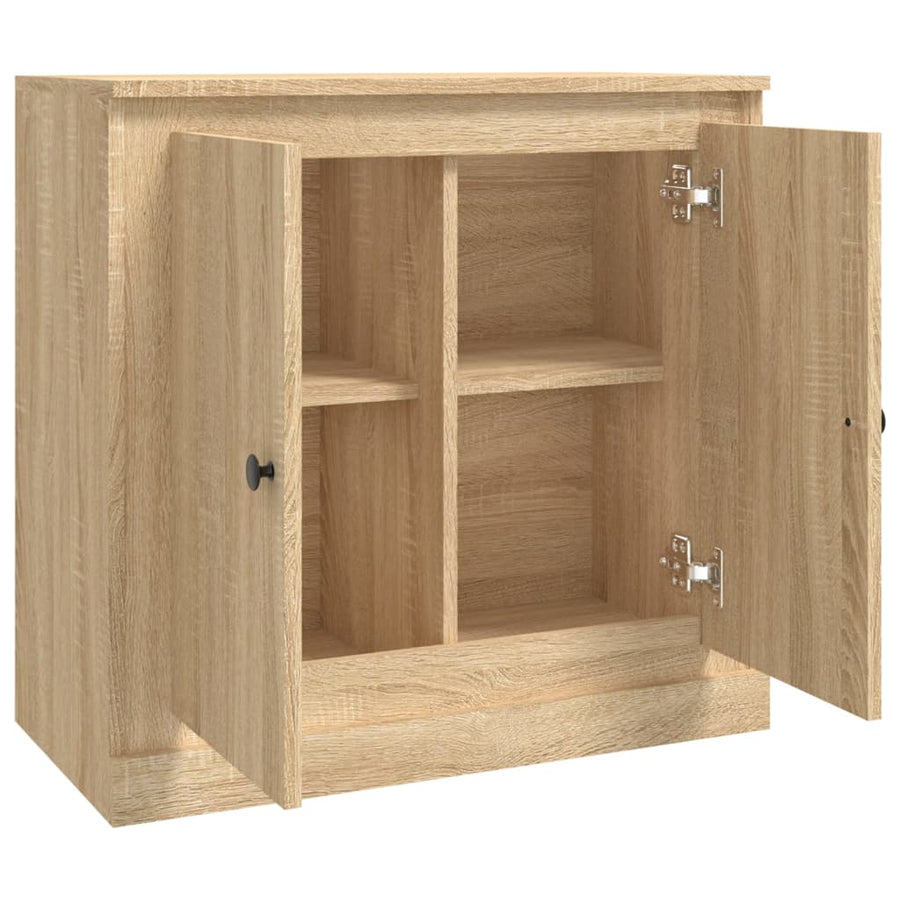 Dressoir 70X35,5X67,5 Cm Bewerkt Hout Kleurig Sonoma eiken