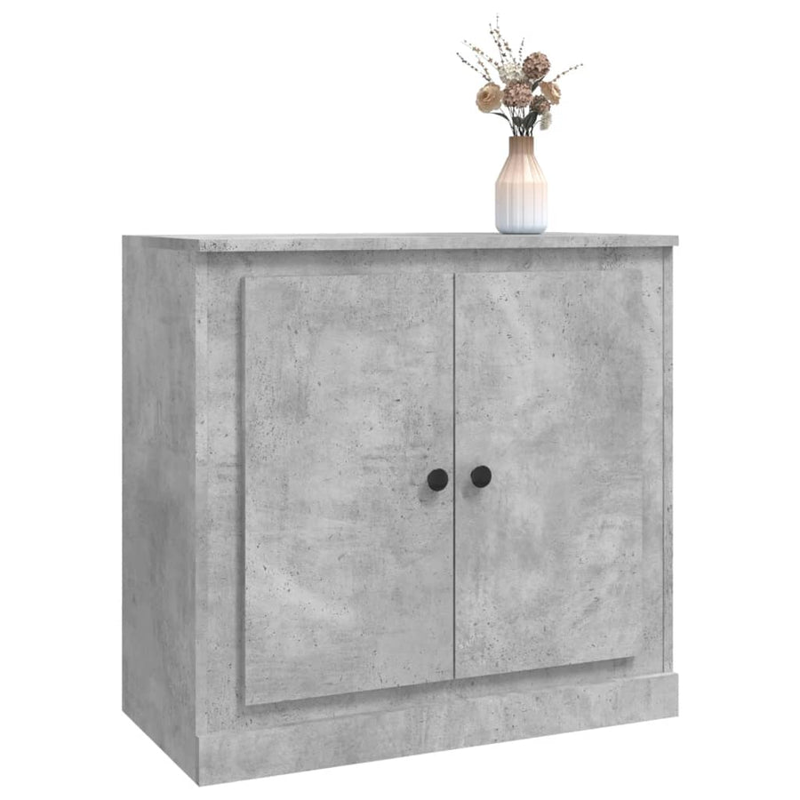 Dressoir 70X35,5X67,5 Cm Bewerkt Hout Betongrijs