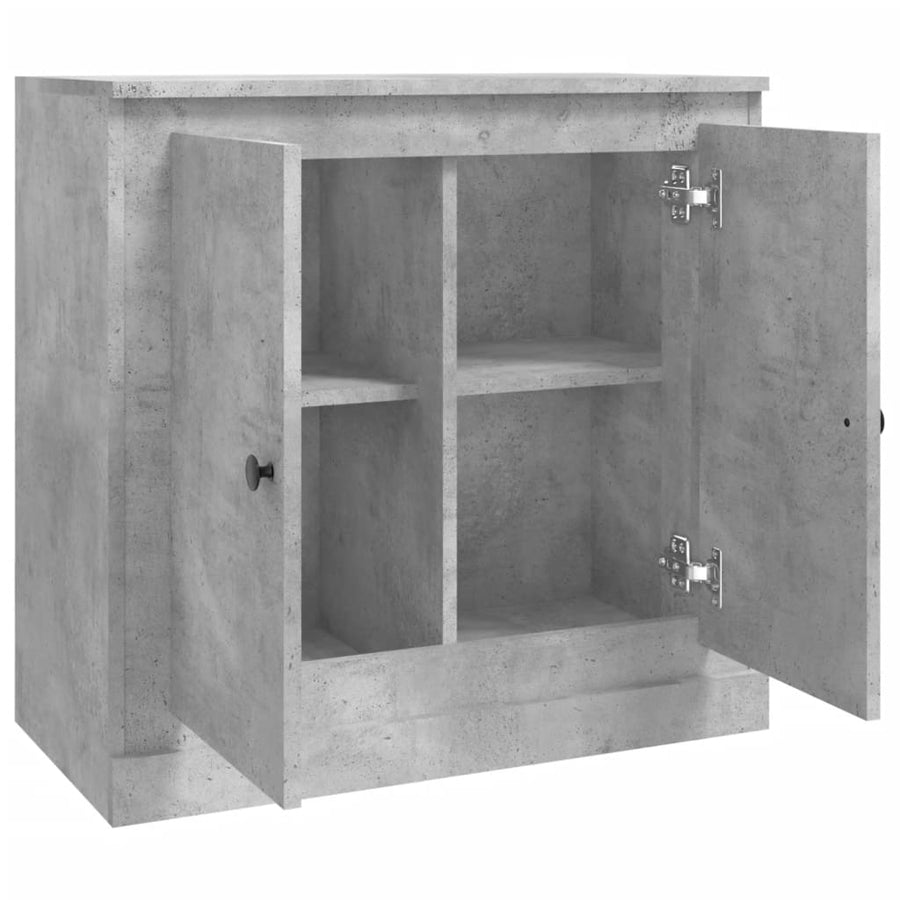 Dressoir 70X35,5X67,5 Cm Bewerkt Hout Betongrijs