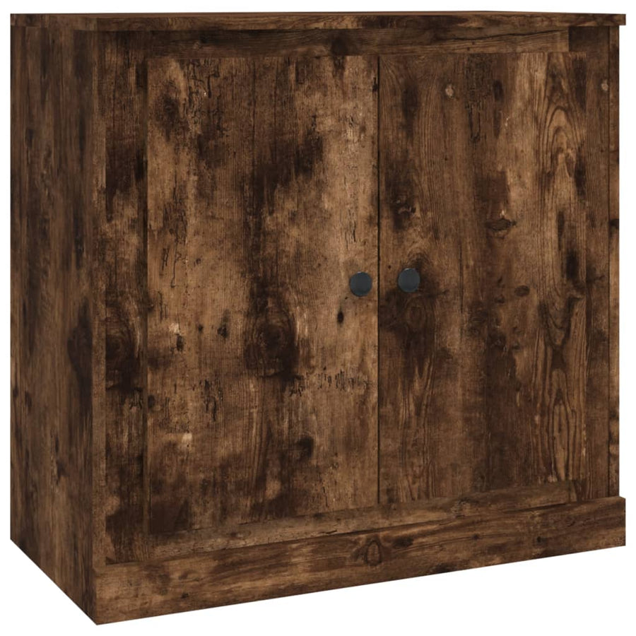 Dressoir 70X35,5X67,5 Cm Bewerkt Hout Kleurig Gerookt eiken