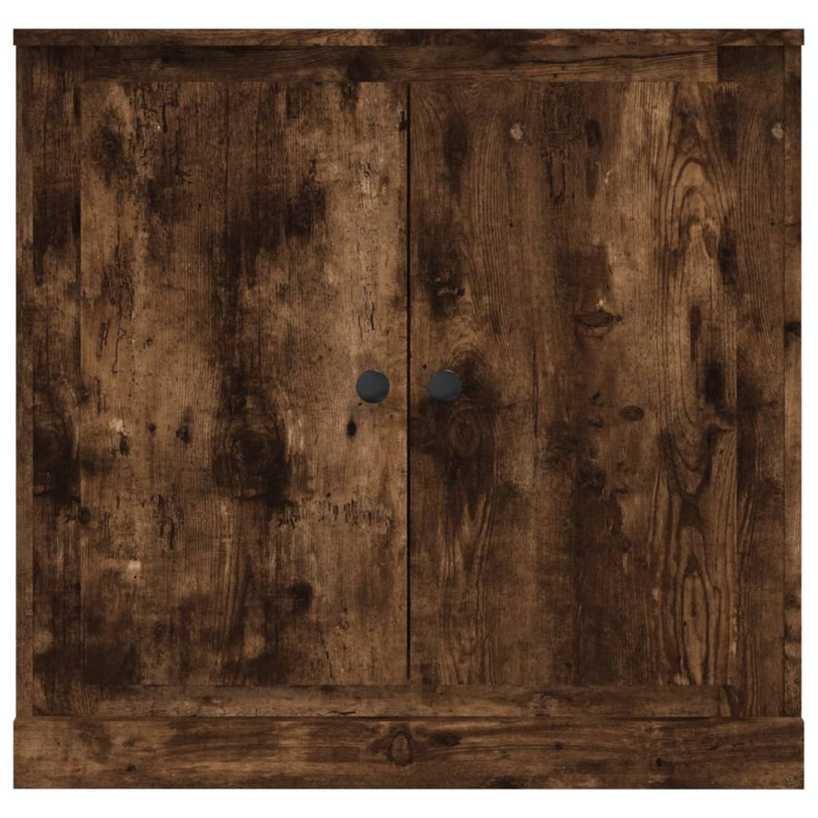Dressoir 70X35,5X67,5 Cm Bewerkt Hout Kleurig Gerookt eiken