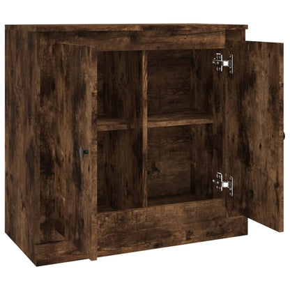 Dressoir 70X35,5X67,5 Cm Bewerkt Hout Kleurig Gerookt eiken