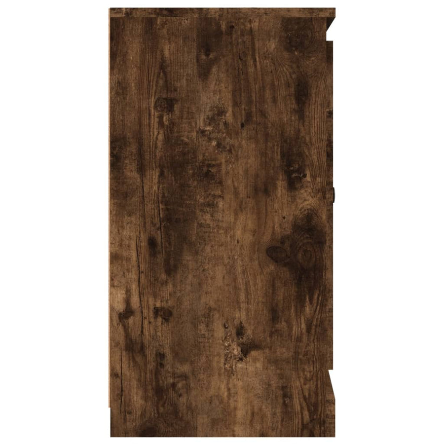 Dressoir 70X35,5X67,5 Cm Bewerkt Hout Kleurig Gerookt eiken