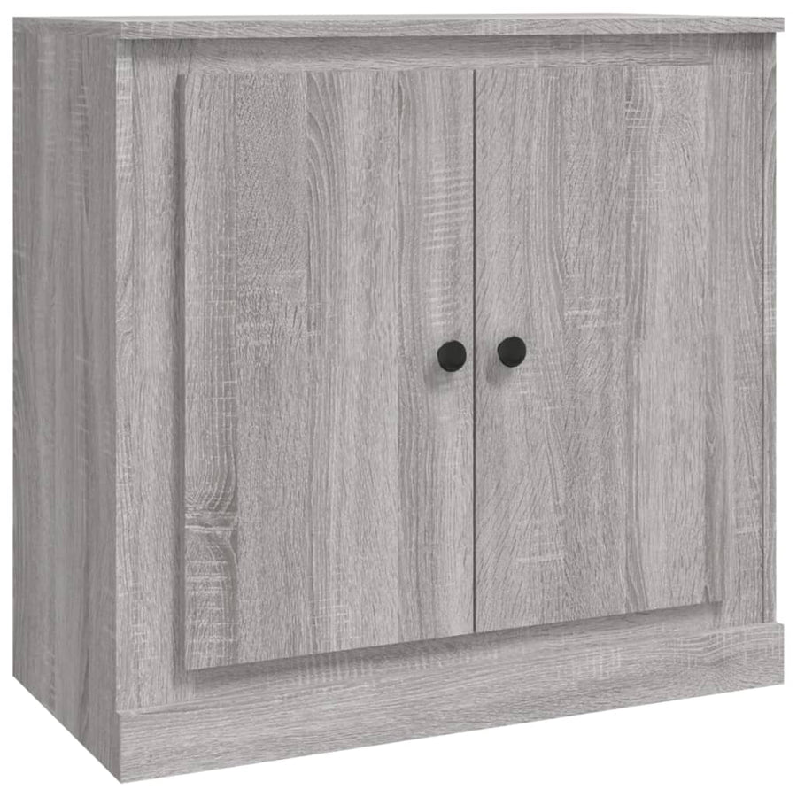 Dressoir 70X35,5X67,5 Cm Bewerkt Hout Eikenkleurig Grijs sonoma