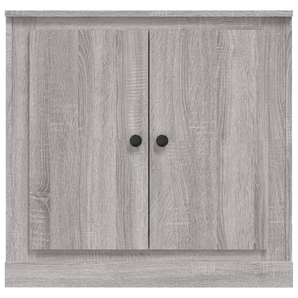 Dressoir 70X35,5X67,5 Cm Bewerkt Hout Eikenkleurig Grijs sonoma