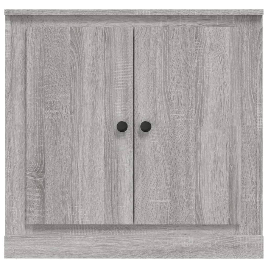 Dressoir 70X35,5X67,5 Cm Bewerkt Hout Eikenkleurig Grijs sonoma