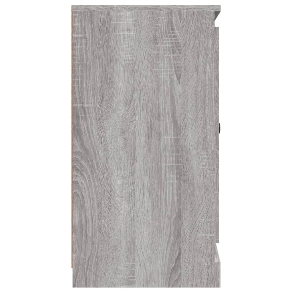 Dressoir 70X35,5X67,5 Cm Bewerkt Hout Eikenkleurig Grijs sonoma