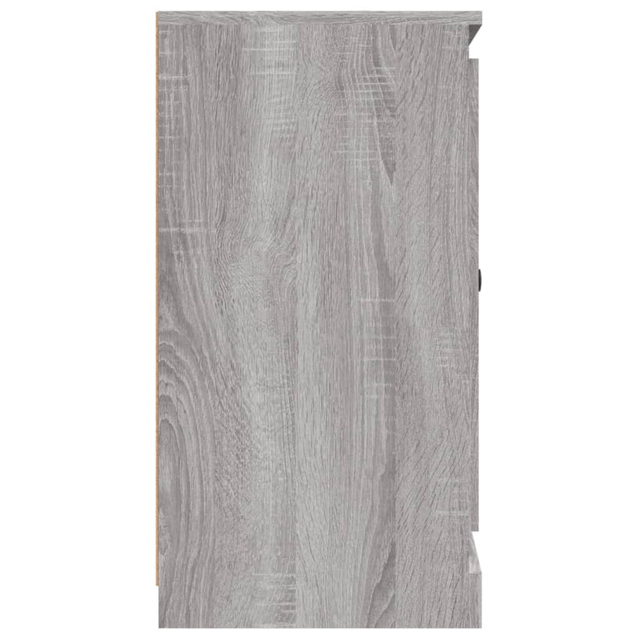 Dressoir 70X35,5X67,5 Cm Bewerkt Hout Eikenkleurig Grijs sonoma