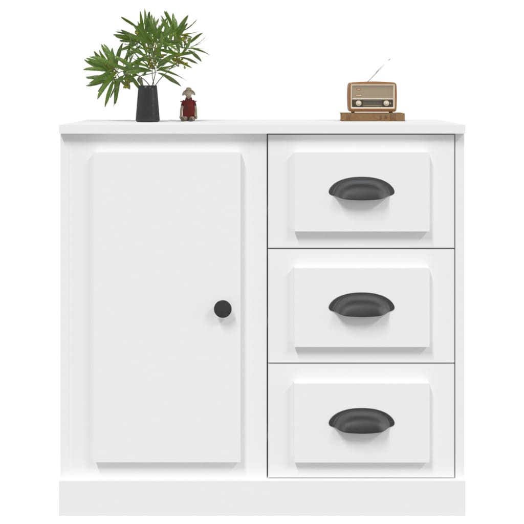 Dressoir 70X35,5X67,5 Cm Bewerkt Hout Wit