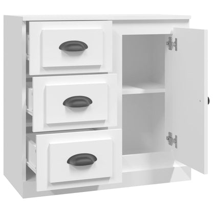 Dressoir 70X35,5X67,5 Cm Bewerkt Hout Wit