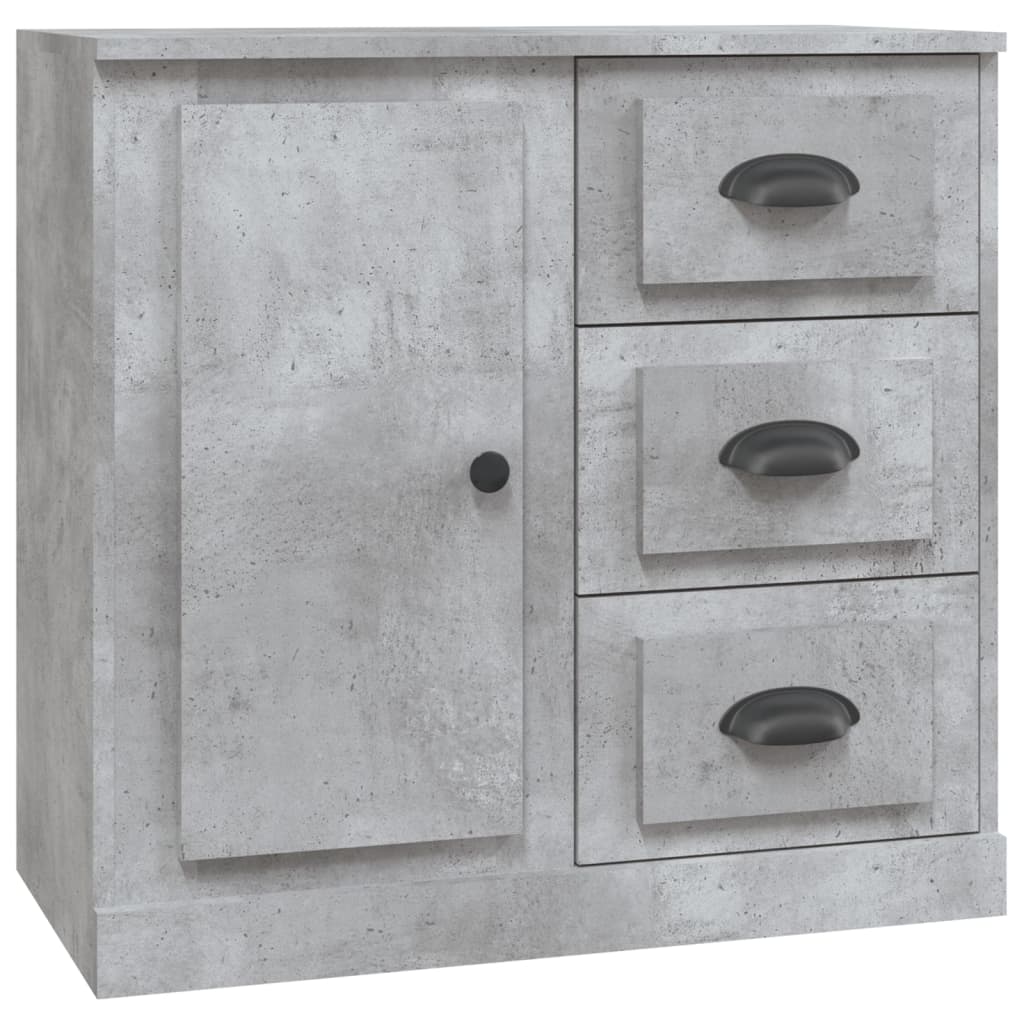 Dressoir 70X35,5X67,5 Cm Bewerkt Hout Betongrijs